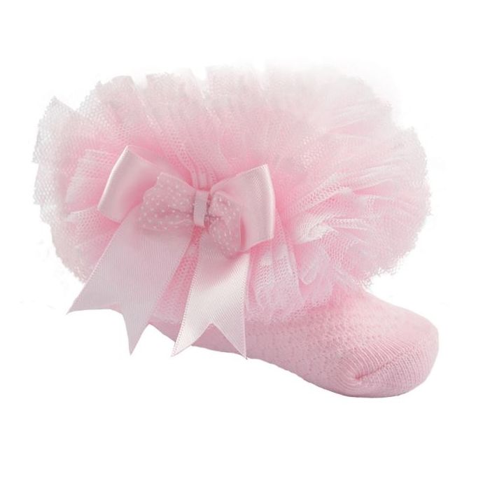 Soft Touch Spotty Tutu Lace Ankle Sock  GS216