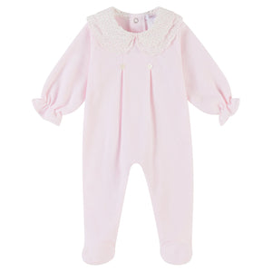 Deolinda Pink Floral Collar Sleepsuit 23311