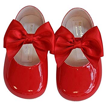 Baypods Red Large Satin Bow Soft Shoe