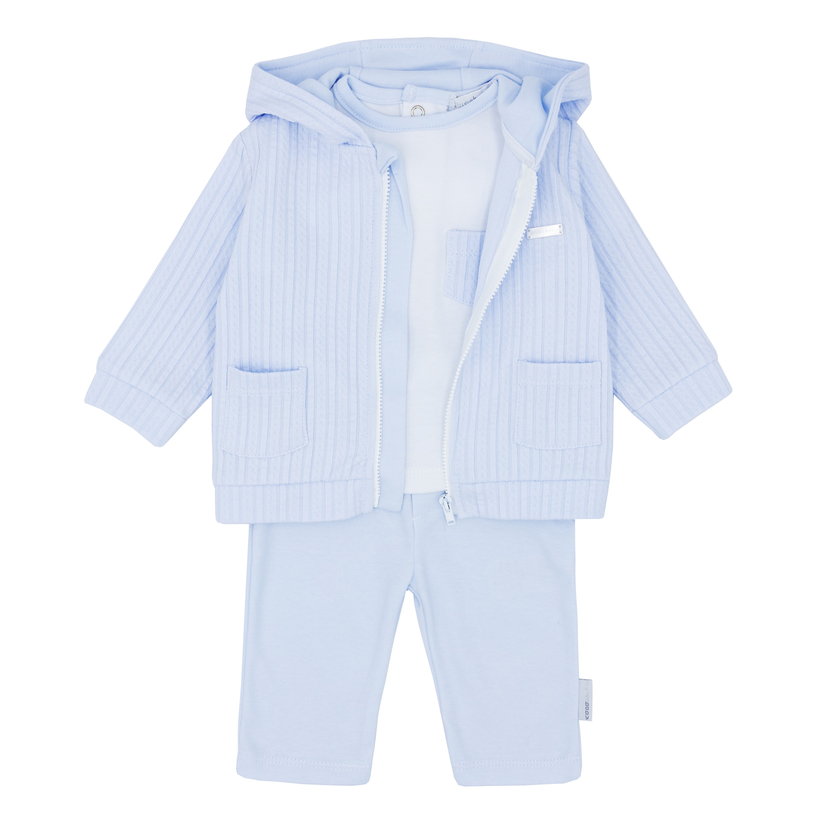 Blues Baby Boys Cable Jacket top and Touser Set BB1271