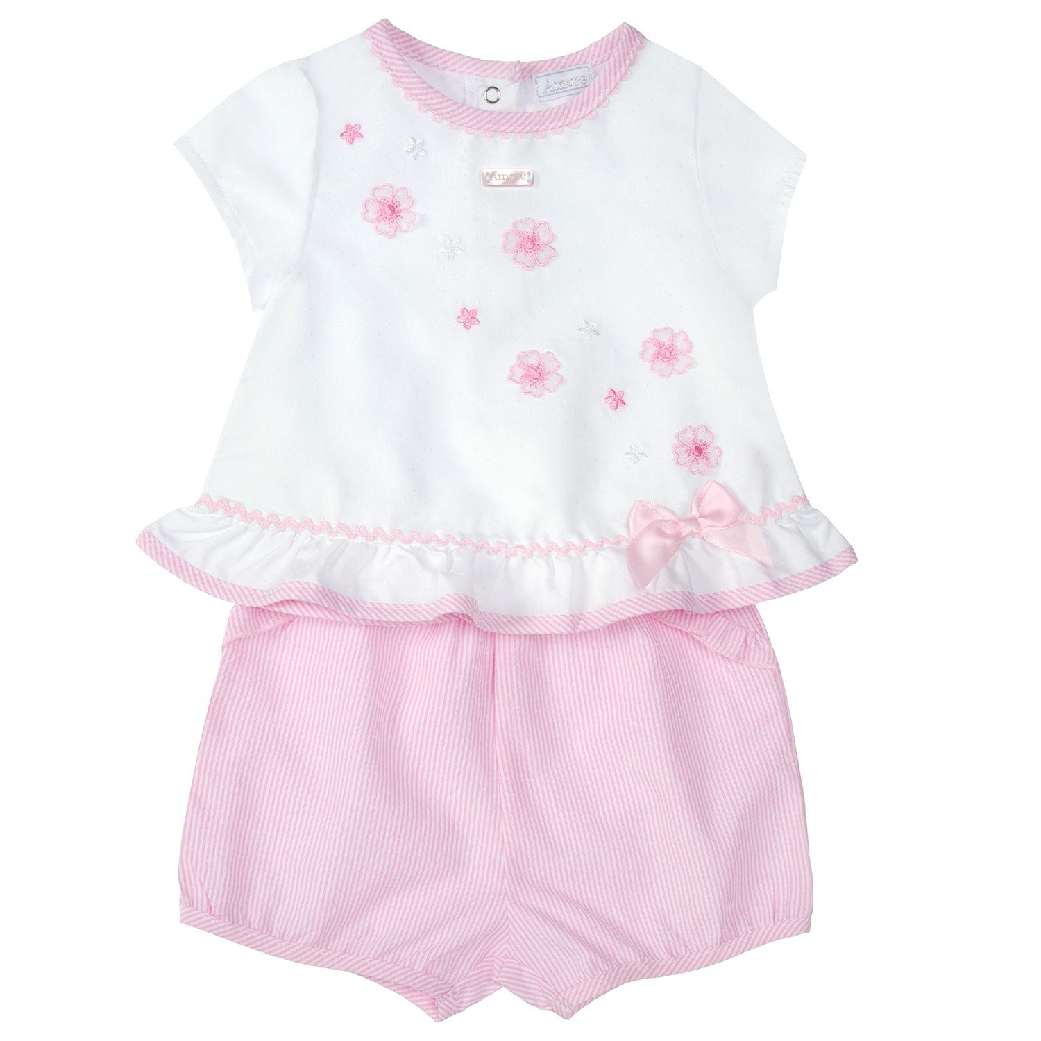 Amore Girls Flower Swing Top & Short 6031