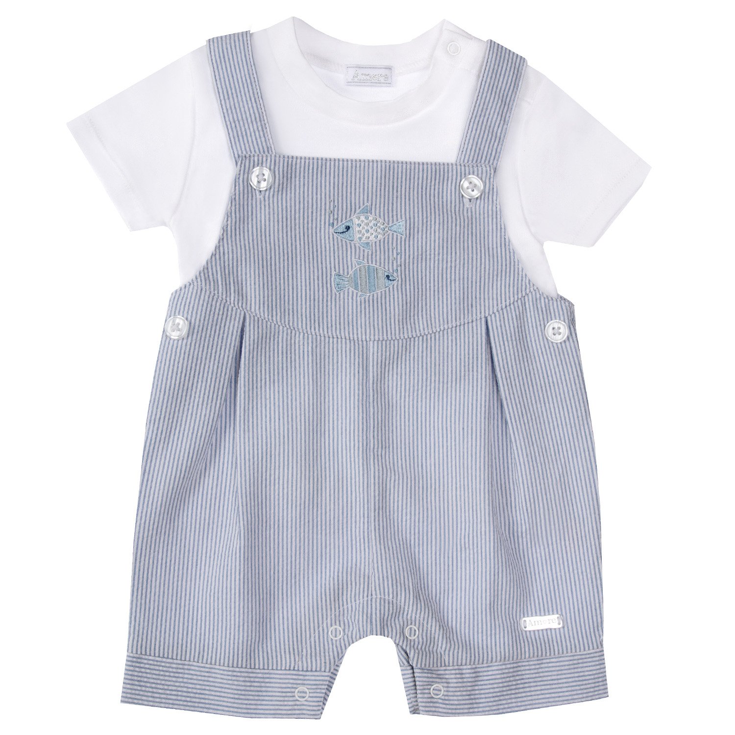 Amore Boys Fish Dungaree Set 6035