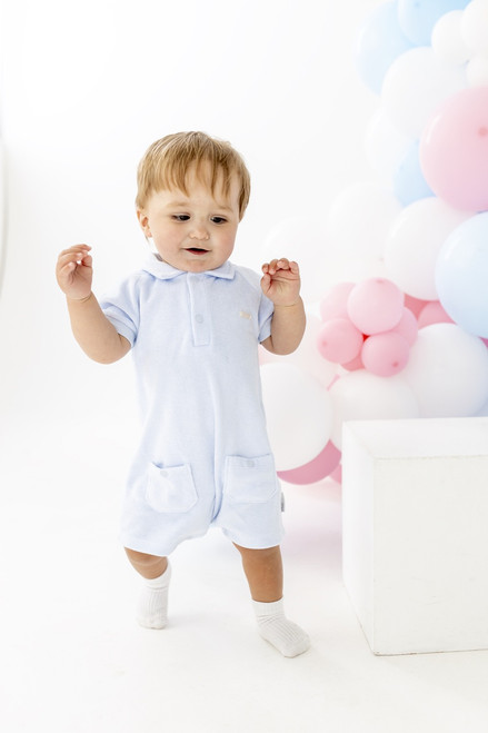 Blues Baby Boys Terry Towelling Romper BB1254