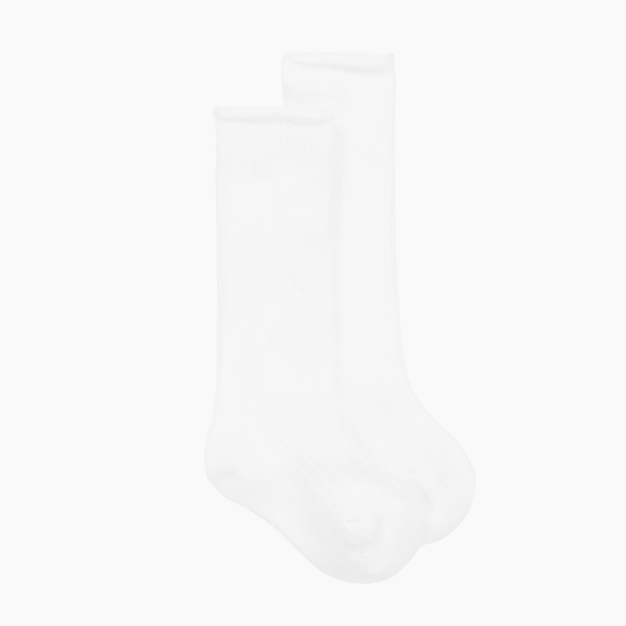 Beau Kids White Ribbed Knee Socks