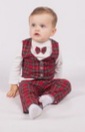 Beau Kids Boys Tartan Set