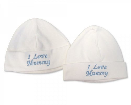 Nursery Time Baby Boys Cotton Hat I Love Mummy
