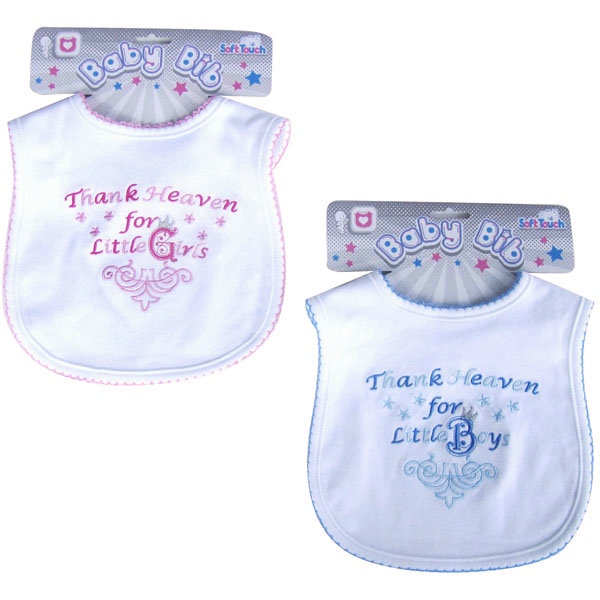 Soft Touch Thank Heavens Velcro Bib