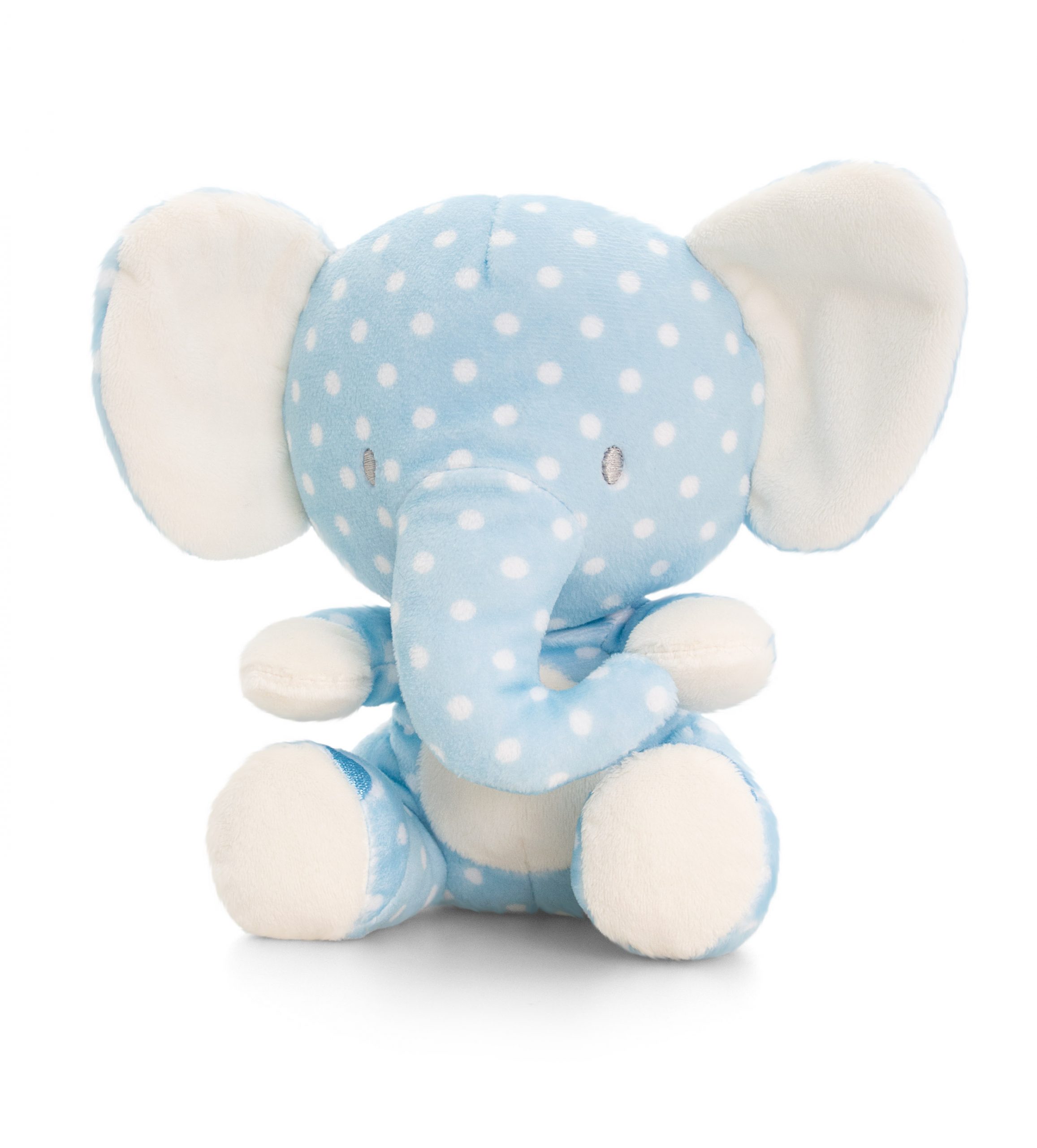 Keel Baby Blue or Pink Elephant with Rattle 15cm