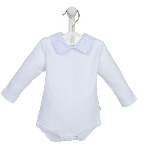 Dandelion Boys Long Sleeved White with Peter-Pan collar Body Suit