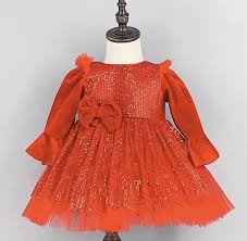 Tia London Red Glitter Dress
