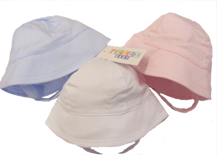 Pesci Cotton Interlock Cloche Summer Hat with Tie