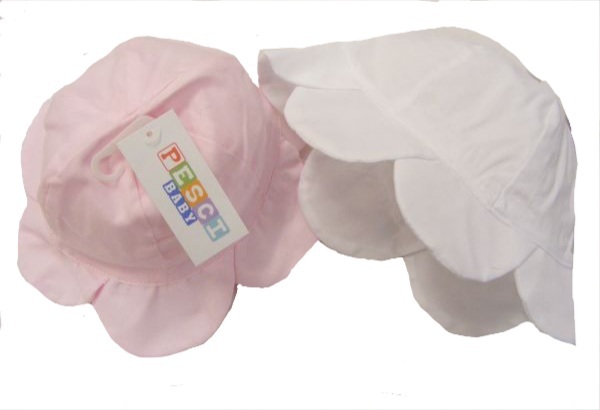 Pesci Cotton  Pink Petal Brim Summer Hat