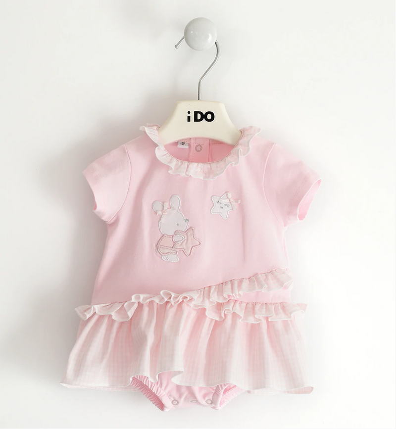 iDo Pink Bunny Romper 4130