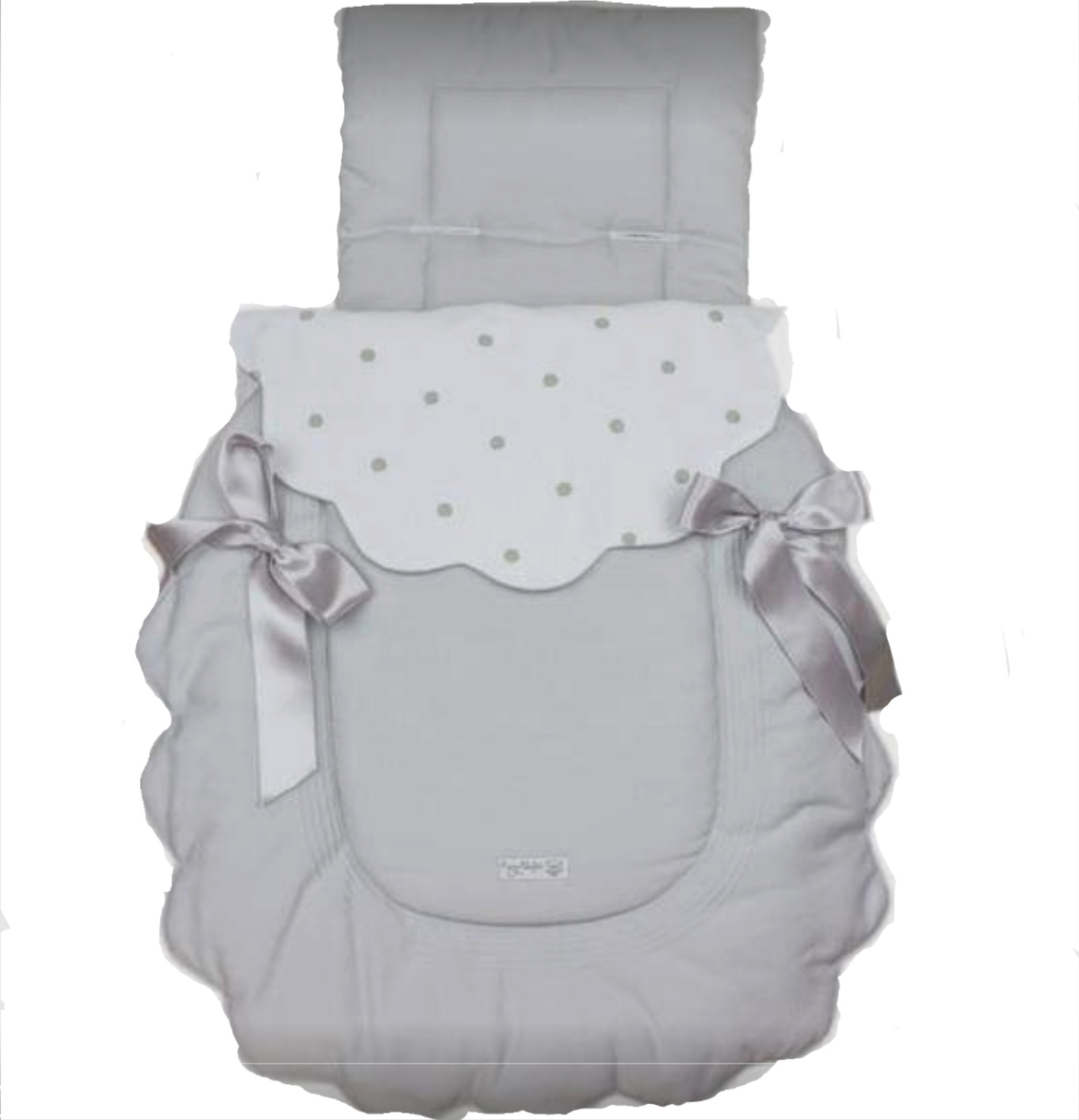 Rosy Fuentes Grey and White Reversible Pram Topper and Liner - Cuddles and  Hugs