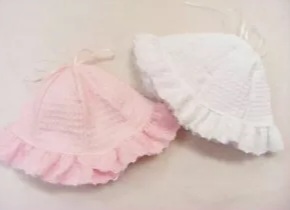 Kinder Pink or White Summer Hat