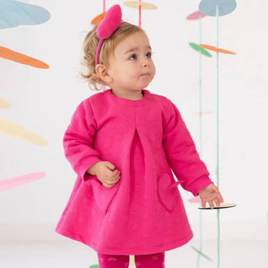 Agatha Ruiz De La Prada Pink Heart Dress with Tights 9224