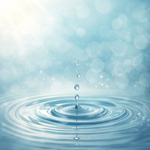 Ripple in water representing gentle vibroacoustic resonance