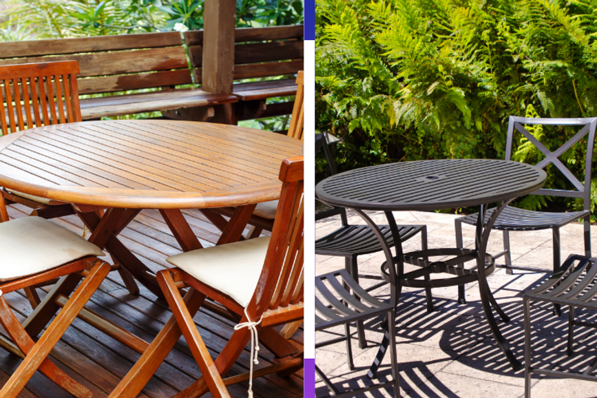 Metal vs. Wood: Navigating the Choices for Patio Furniture
