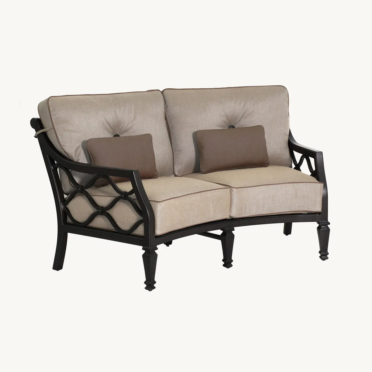 VILLA BIANCA CRESCENT LOVESEAT