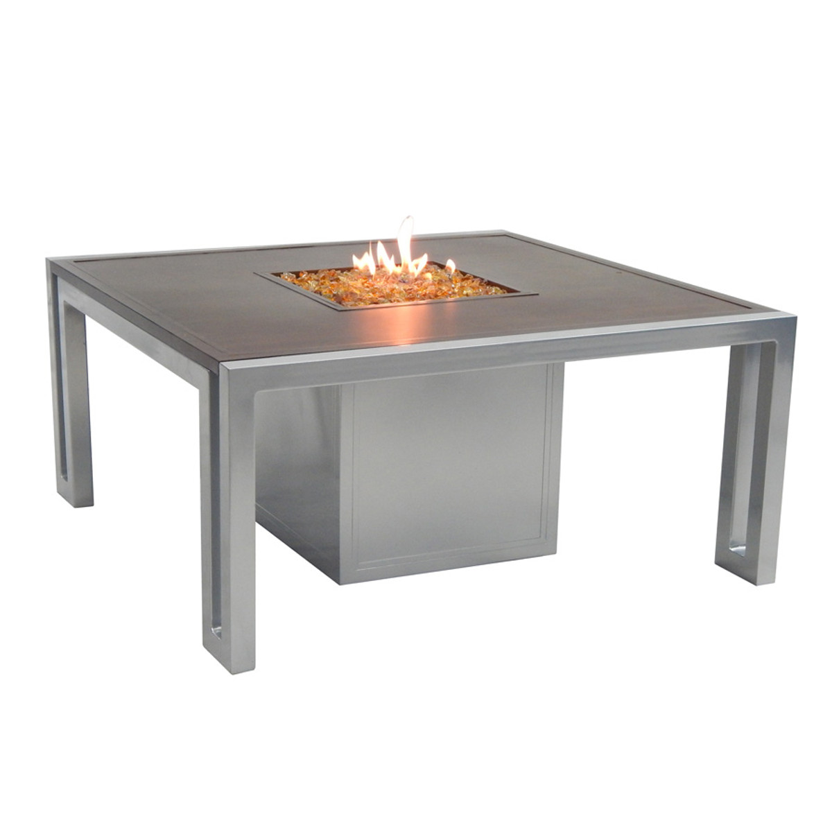 CASTELLE ICON SQUARE FIREPIT COFFEE TABLE