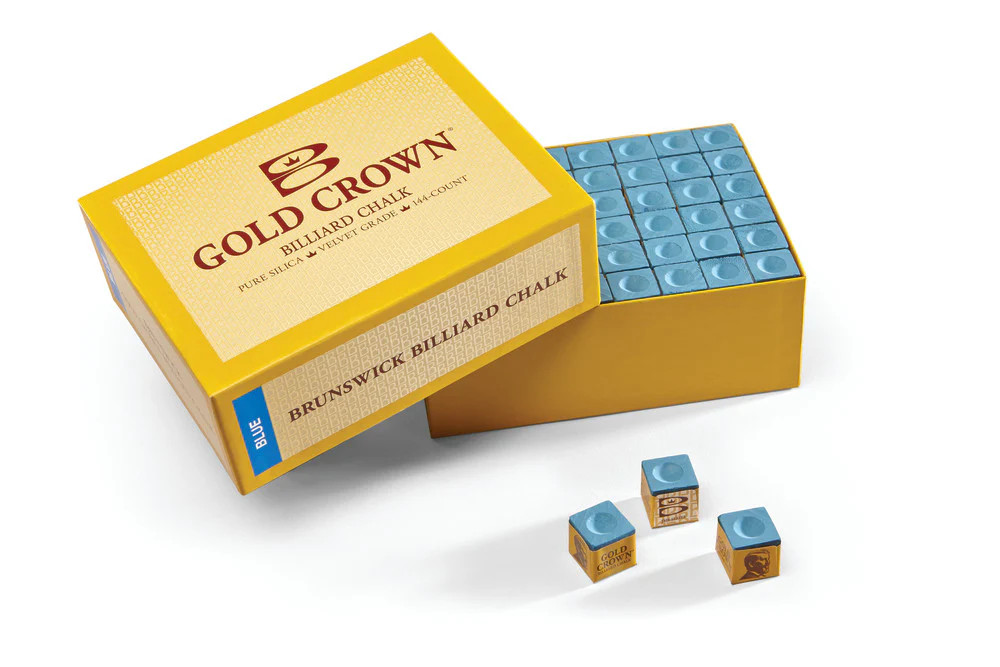 GOLD CROWN 144 PIECE BILLIARD CHALK