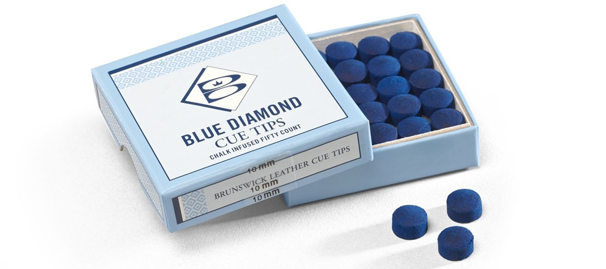 Blue Diamond Leather Cue Tips