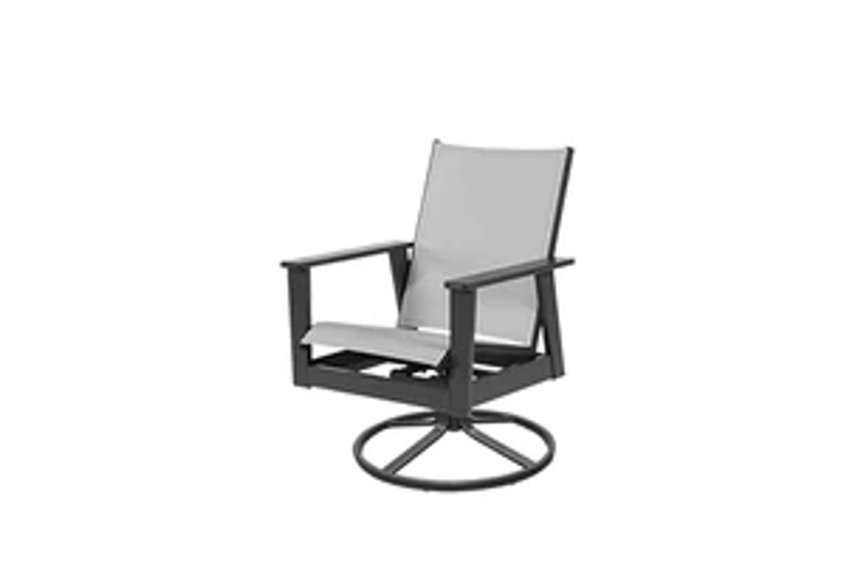 Sienna Sling Swivel Rocking Dining Chair