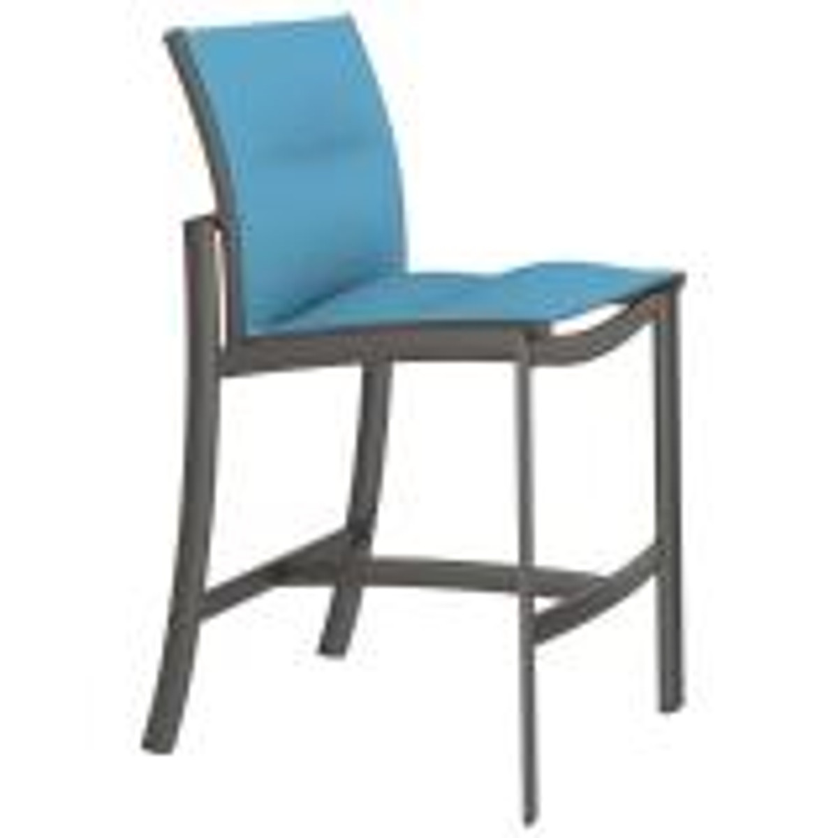 Kor Padded Sling Armless Bar Stool