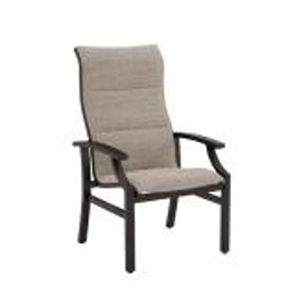 Marconi Padded Sling High Back Dining Arm Chair