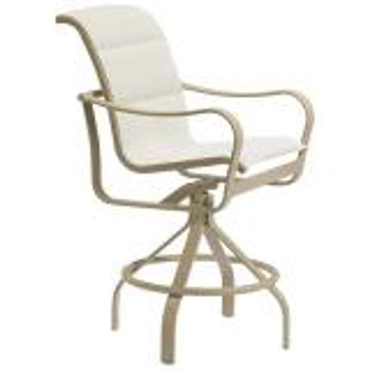 Shoreline Padded Sling Swivel Bar Stool