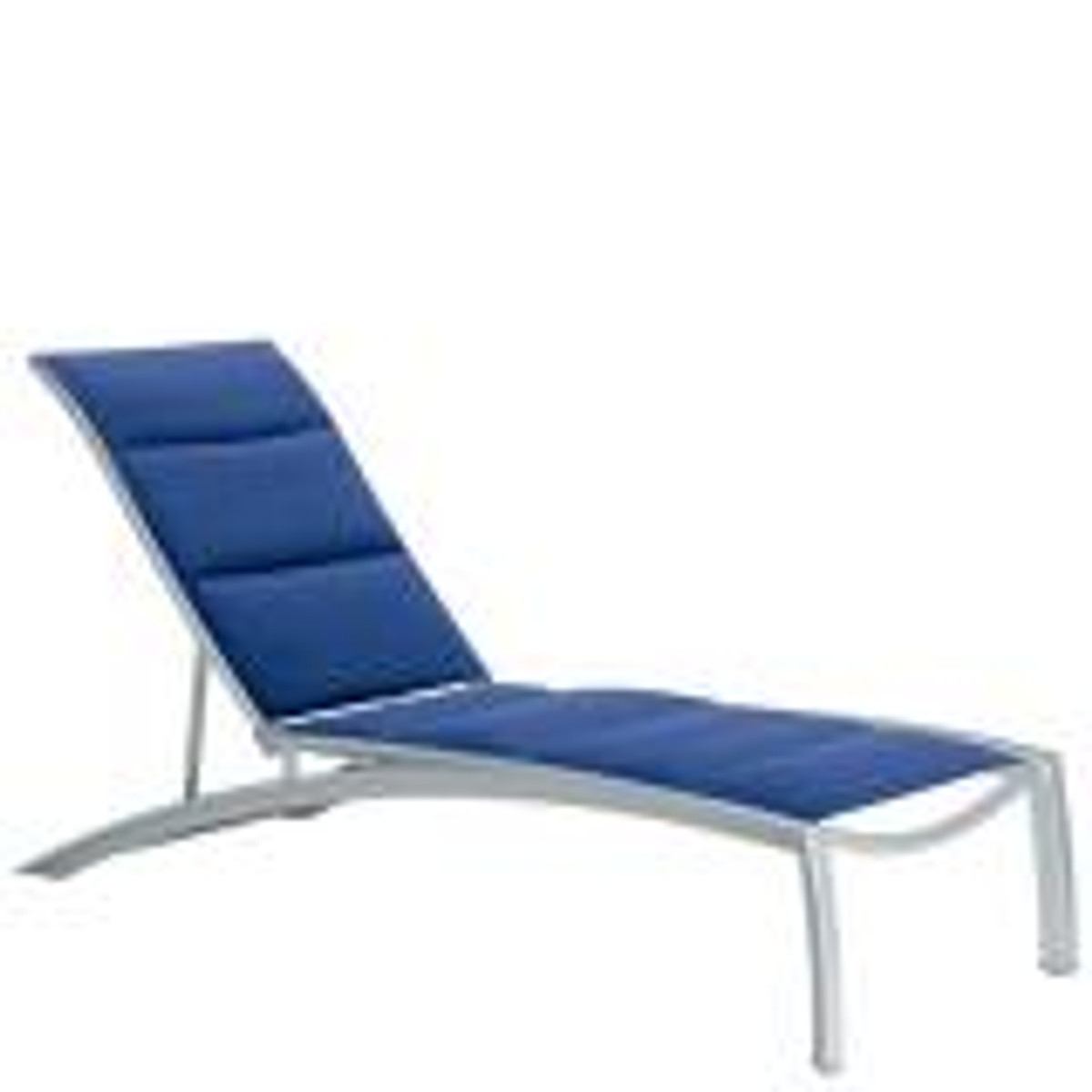 South Beach Padded Sling Armless Chaise Lounge