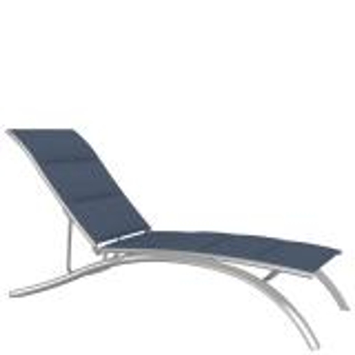 South Beach Elite Padded Sling Armless Chaise Lounge