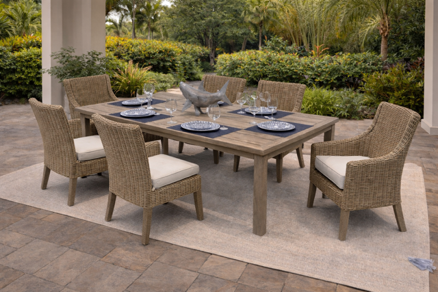 Driftwood 7 piece dining set 