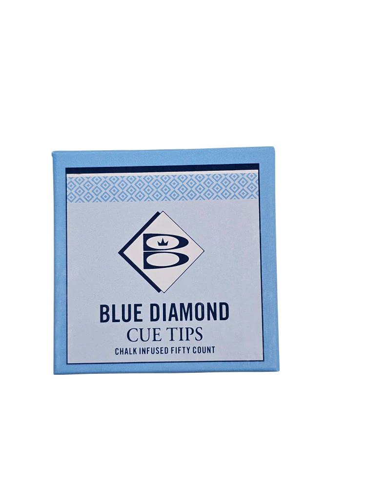 RanDal 50 Punte Per Stecca Da Biliardo In Pelle Blu | Colla-On | Dimensioni: 9mm, 10mm, 13mm - 3