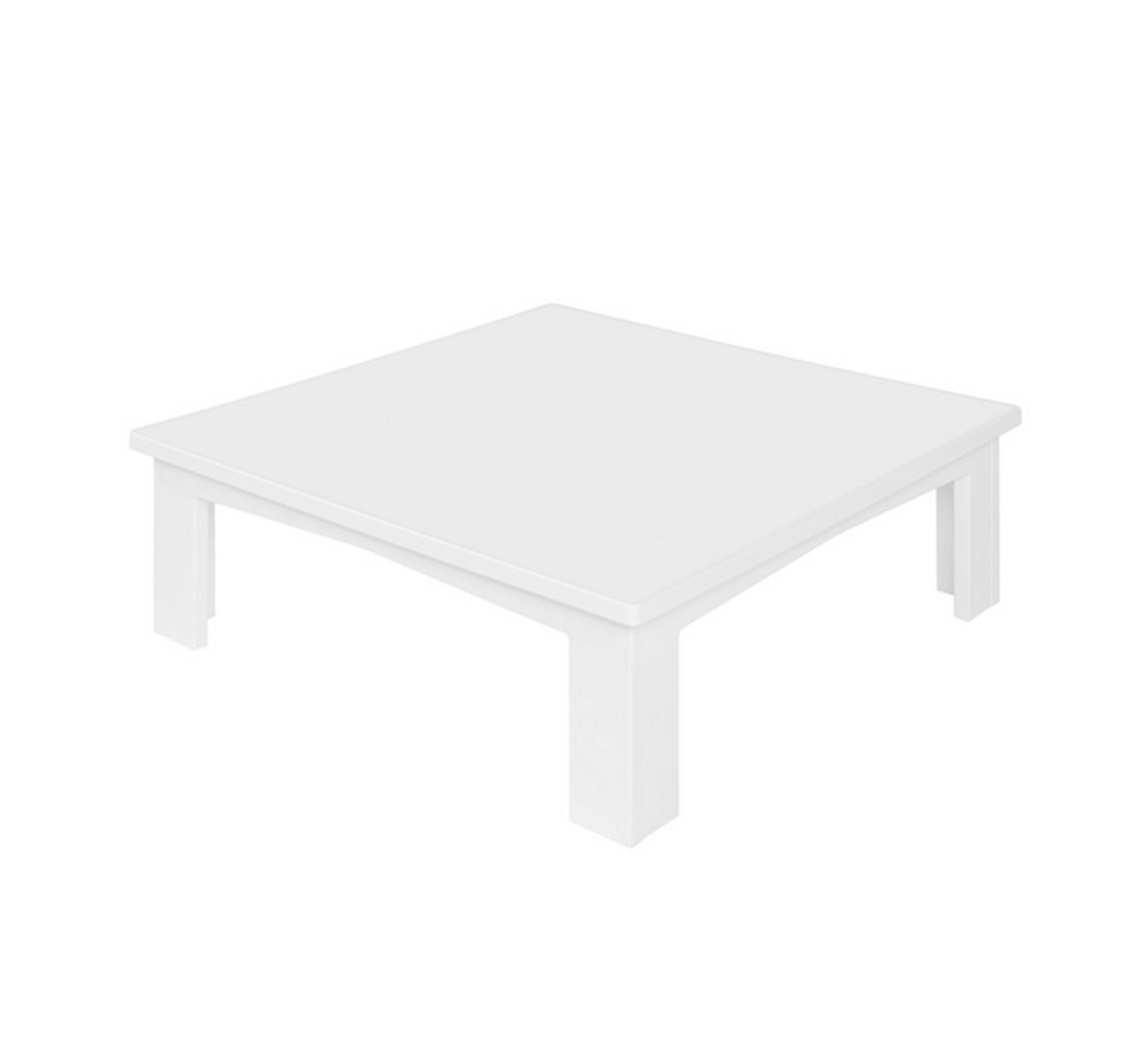 Ledge Lounger Mainstay Tall Square Side Table White