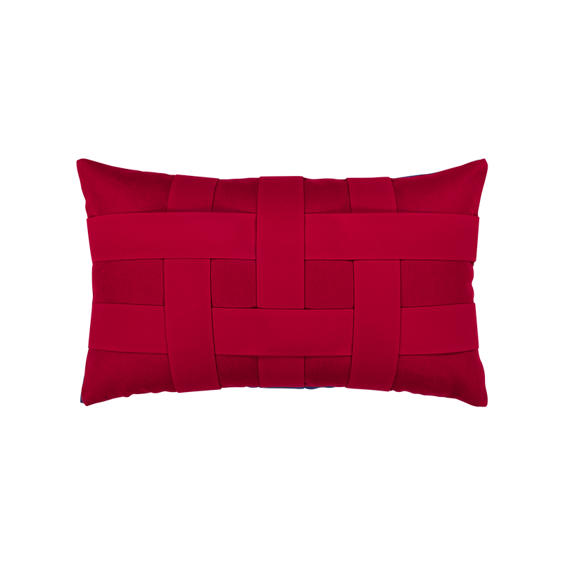 Elaine Smith Basketweave Lumbar Pillow