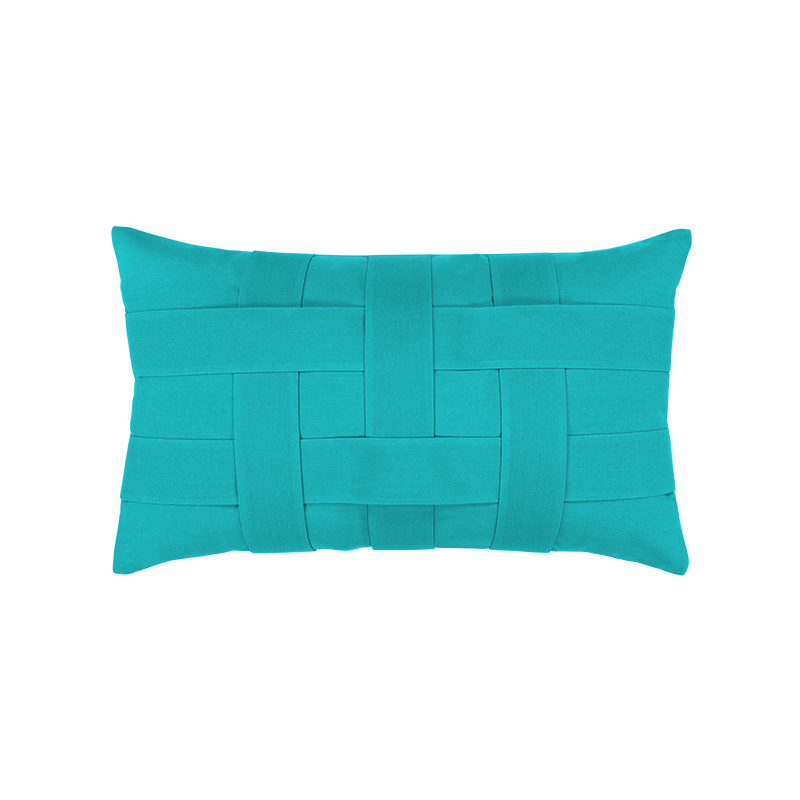 Elaine Smith Basketweave Lumbar Pillow - Thumbnail 3