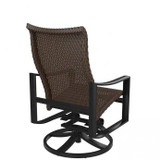 Kenzo Woven Swivel Rocking Dining Arm Chair