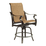 MONTEREY HIGH BACK SLING SWIVEL COUNTER STOOL