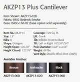 AKZP13 PLUS CANTILEVER BLACK