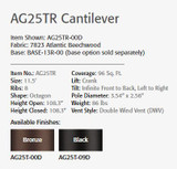 AG25TR BRONZE CANTILEVER