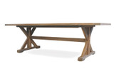 Teak 99" Rectangular Trestle Base Dining Table