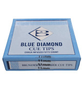 BLUE DIAMOND LEATHER CUE TIPS