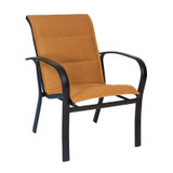 FREMONT SLING PADDED DINING ARMCHAIR - STACKABLE