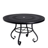 Ramsgate 48" Round Umbrella Dining Table-Trellis