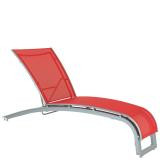 Flair Sling Chaise Lounge With Wheels