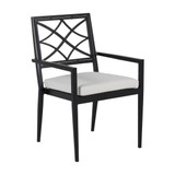 Elegante Aluminum Dining Arm Chair