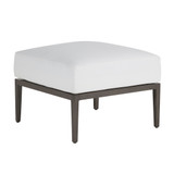 The Santa Barbara Aluminum Ottoman has elegant styling with a modern twist. The ottomans wrought aluminum frame is reinforced at all stress points for exceptional strength and has a powder-coated finish that is ten times thicker than wet-coat paint for long-lasting durability. The included cushion is specifically designed for outdoors to withstand fading and natural elements, and to guarantee high-quality performance.