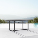 Modern Pavia Poolside Rectangular Dining Table 71"