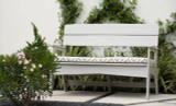 Ledge Lounger: Mainstay Bench cushion with unique straps